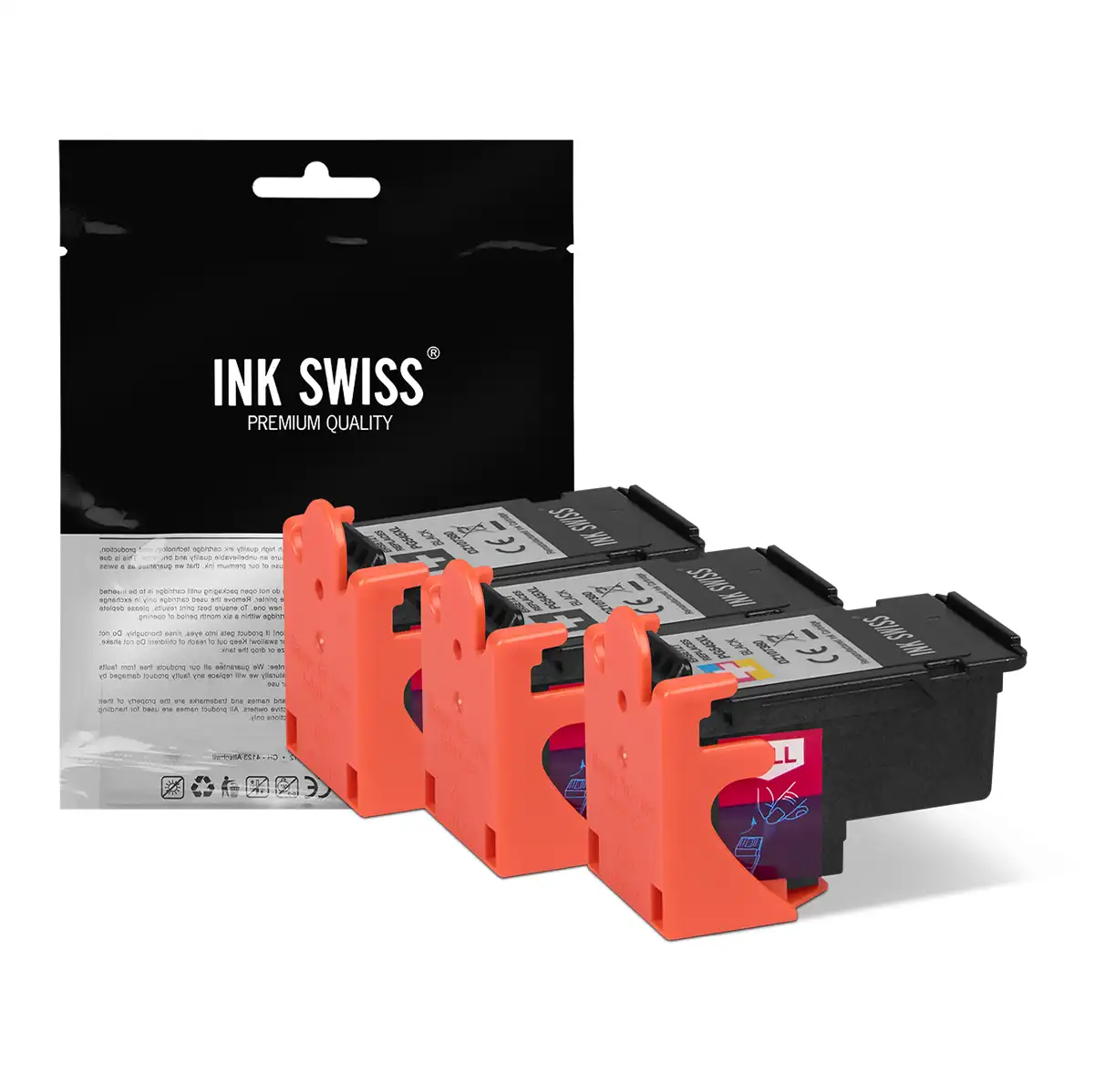 Canon PG-545 / CL-546 - alternative Patrone MultiPack '2x schwarz + farbig' 45 ml - InkSwiss