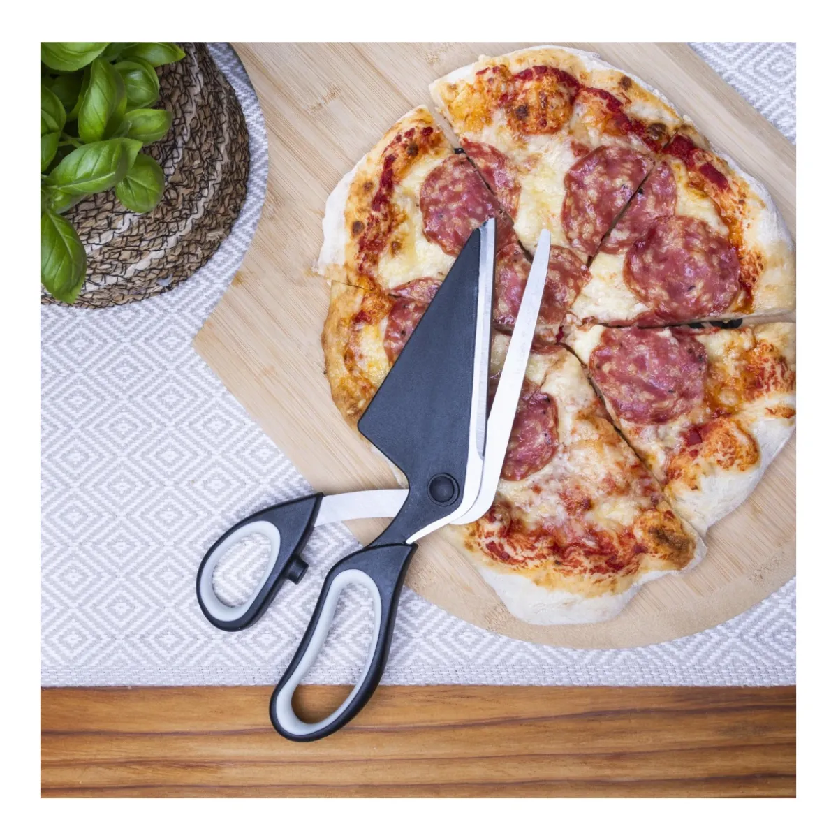 Pizzaschere aus Edelstahl Länge ca. 27cm