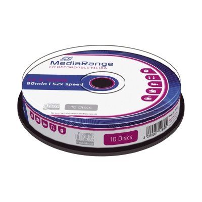 CD-R Rohlinge - 700MB/80Min, 52-fach/Spindel, Packung mit 10 Stück