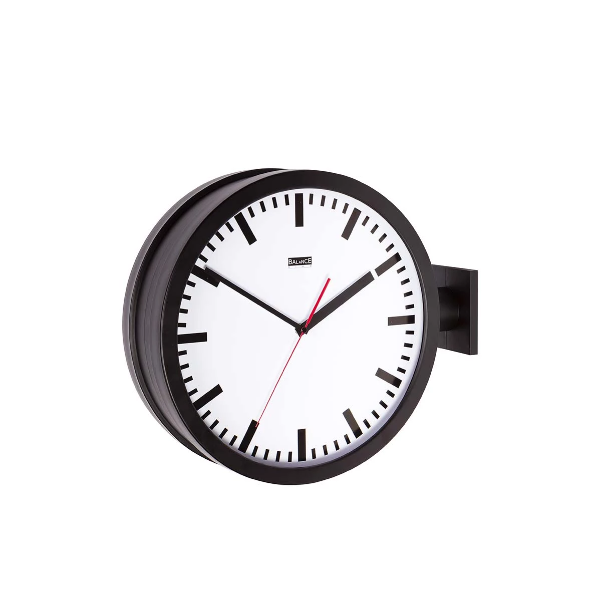 Wanduhr 38 cm analog Schwarz/Weiss