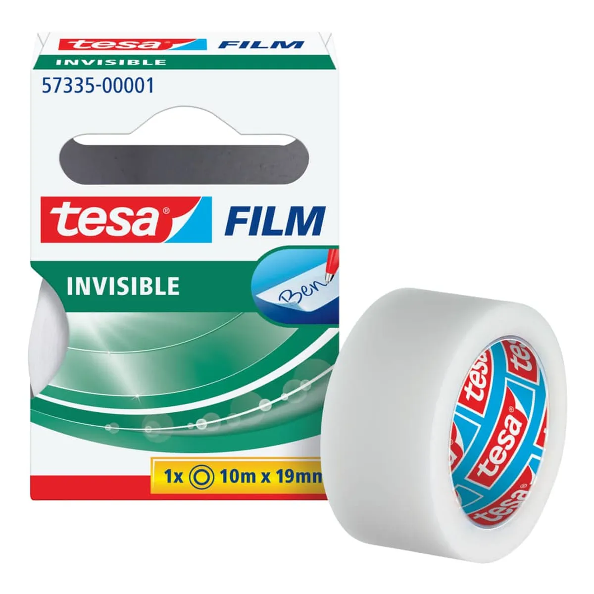 tesa® Klebefilm matt-unsichtbar - beschriftbar, 19 mm x 10 m