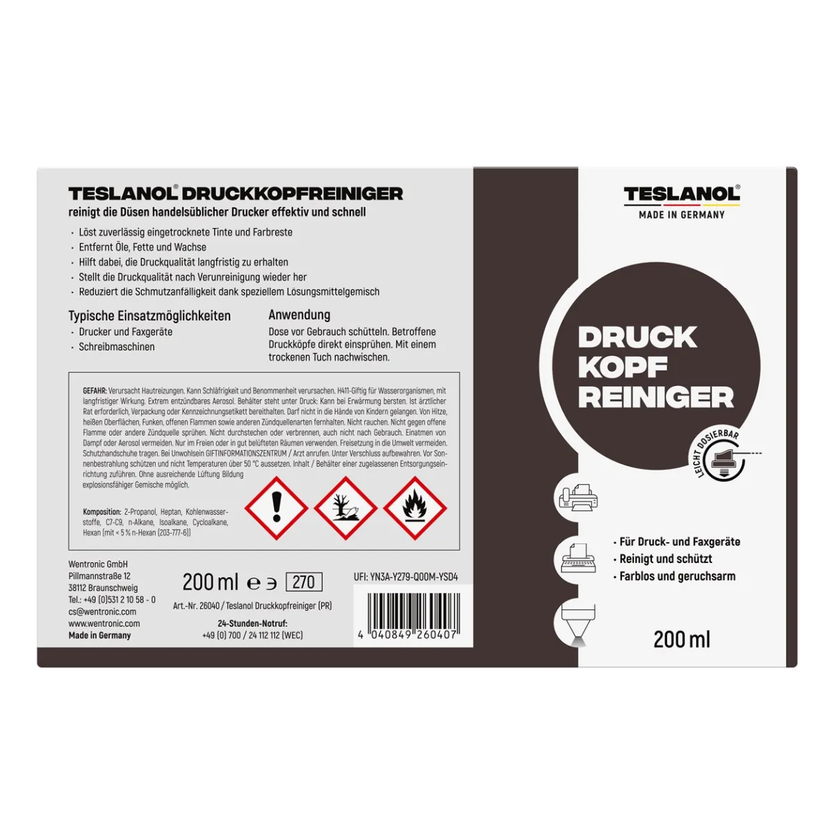 Teslanol Druckkopfreiniger (PR) 200 ml