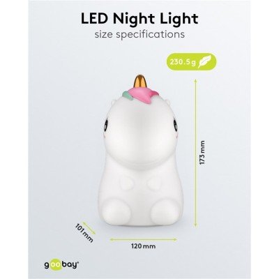 Goobay LED-Nachtlicht “Einhorn“