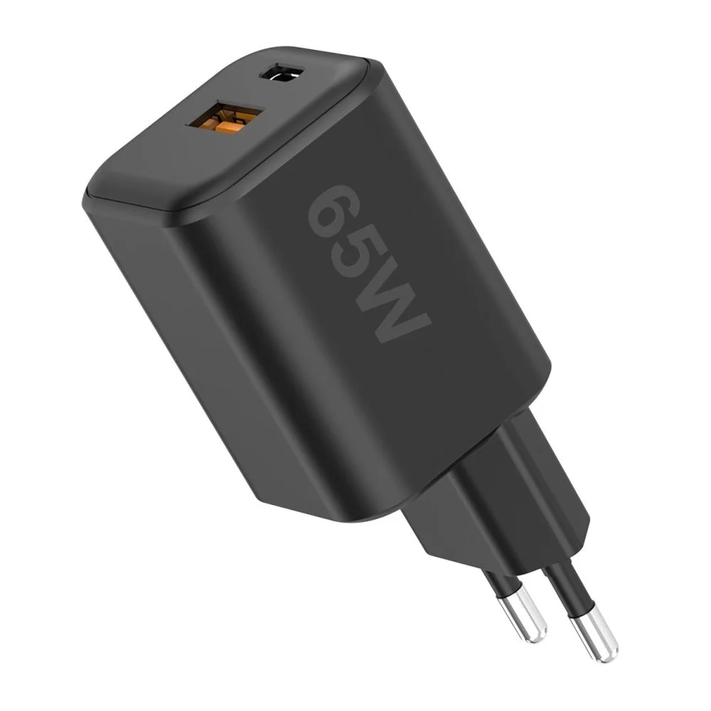 Fontastic Netzteil MINI GaNto 65W Type-C PD + USB-A FC schwarz