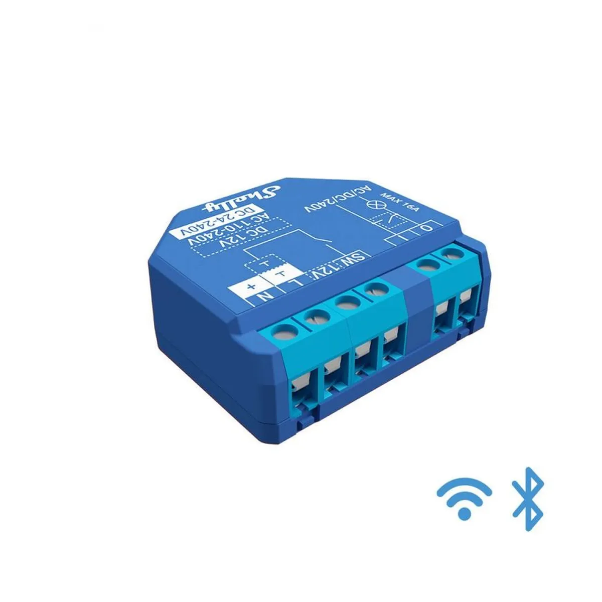 Shelly Home Relais 'Plus 1' WLAN Schaltaktor 1x16A BT