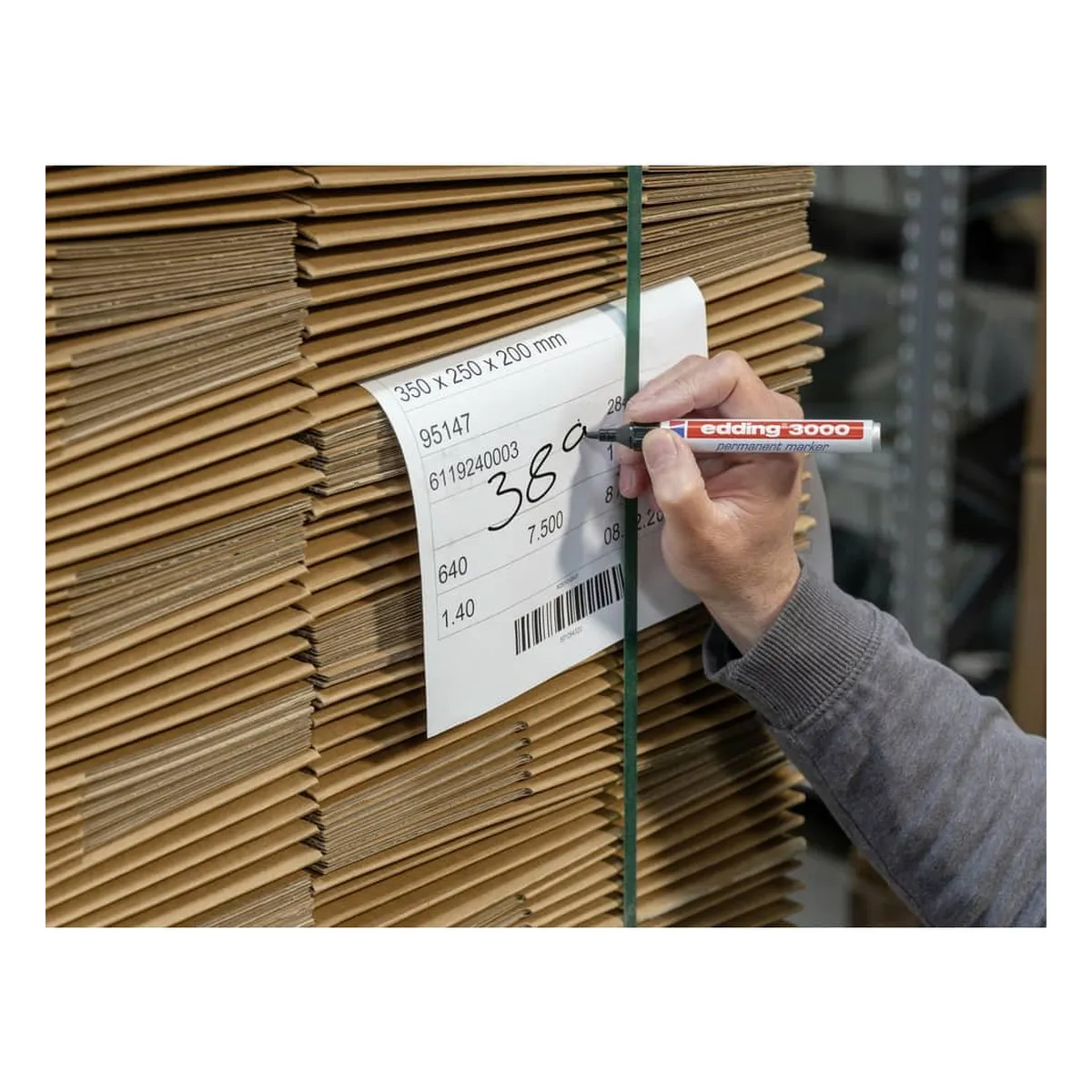 Edding 3000 Permanentmarker - nachfüllbar, 1,5 - 3 mm, dunkelbraun Edding 3000 Permanentmarker - nachfüllbar, 1,5 - 3 mm, dunkelbraun