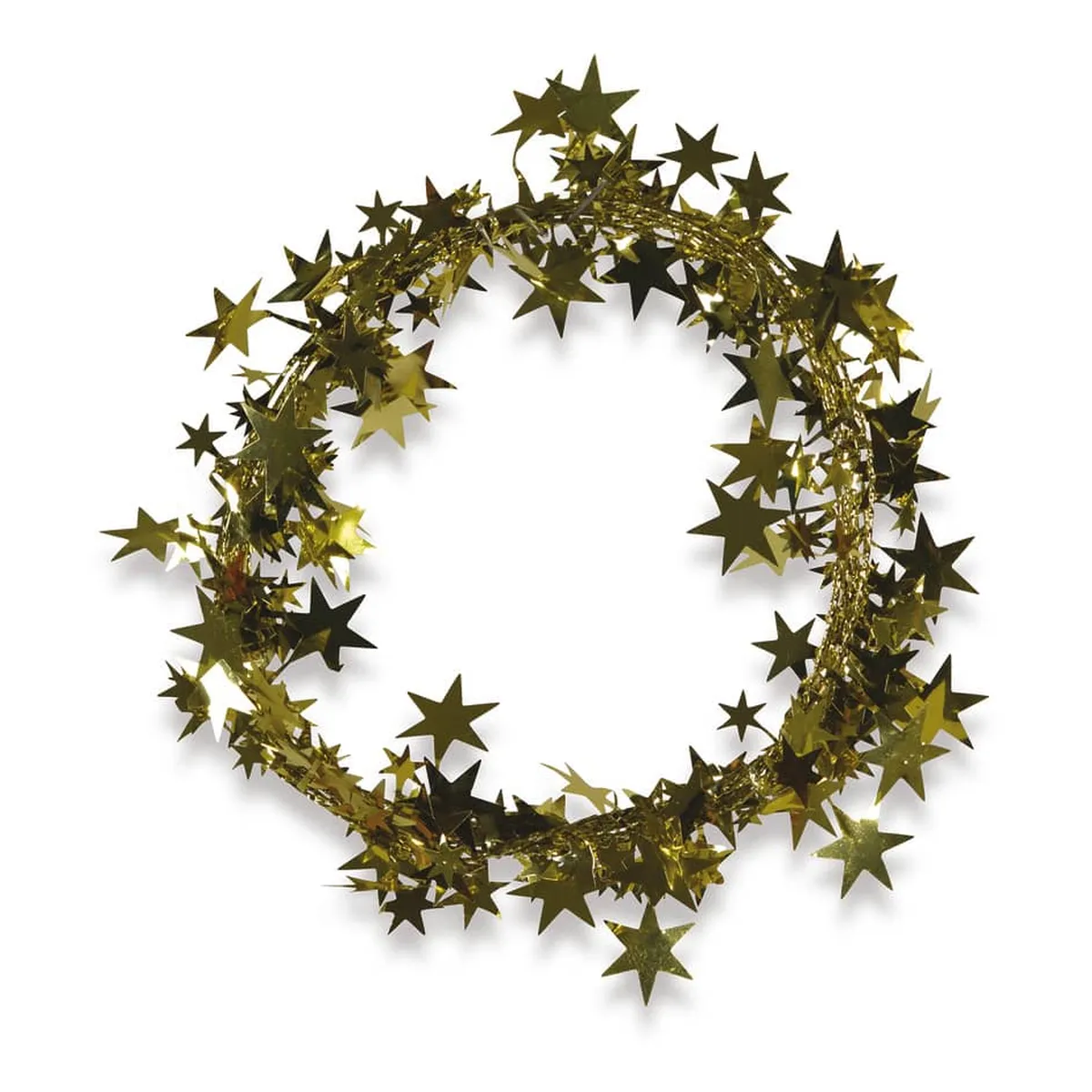 Decodraht mit Sternen - 2,7 m, gold