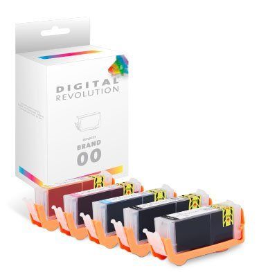 Canon PGI-570 / CLI-571 - alternative Patrone MultiPack pigment schwarz, schwarz cyan magenta gelb' 53,4 ml - Digital Revolution