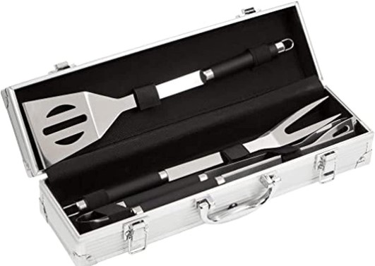 Bruzzler Grillbesteck Edelstahl 3tlg - Koffer