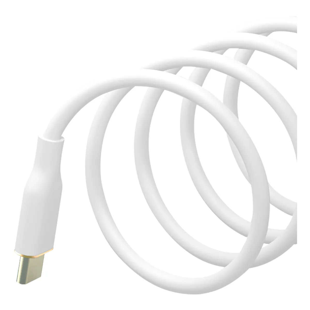 Fontastic Silikon Datenkabel USB Typ-C > Typ-C weiß