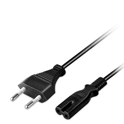Goobay Netzkabel 'Euro', schwarz, 3,0 Meter