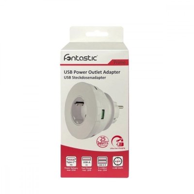 Steckdosenadapter Connect4 1xTyp-C + 3xUSB-A 20W
