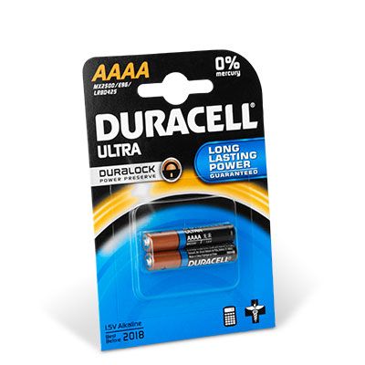 Duracell Batterien 'Mini AAAA', 1,5V, 2 Stück