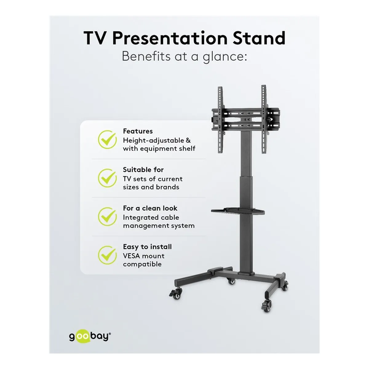 Goobay TV-Präsentationsständer Basic (Größe L)