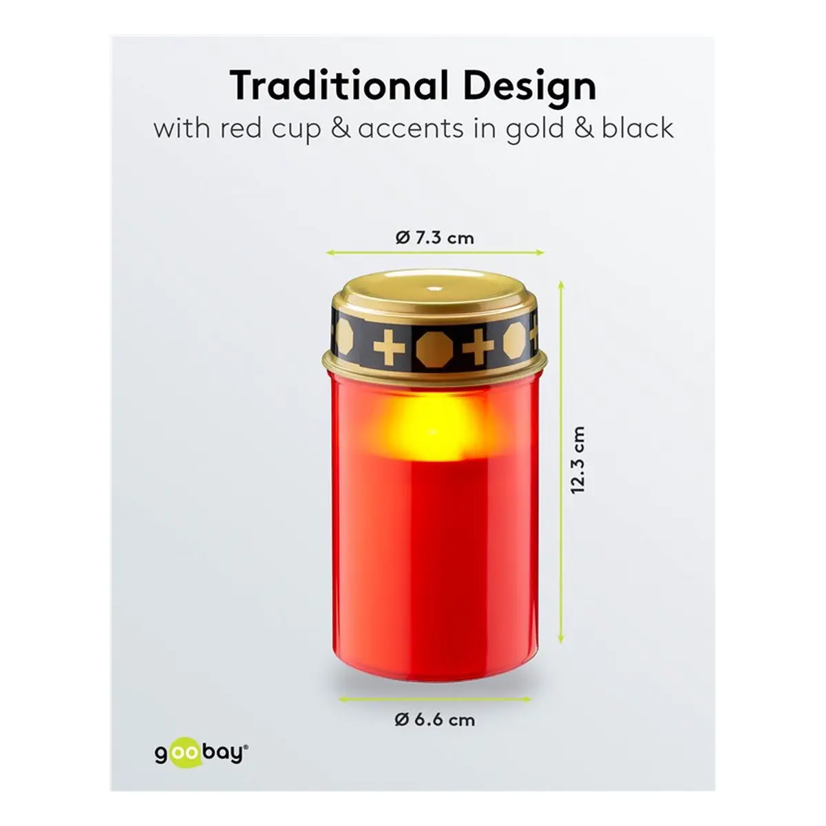 Goobay LED-Grablicht mit Timer, rot