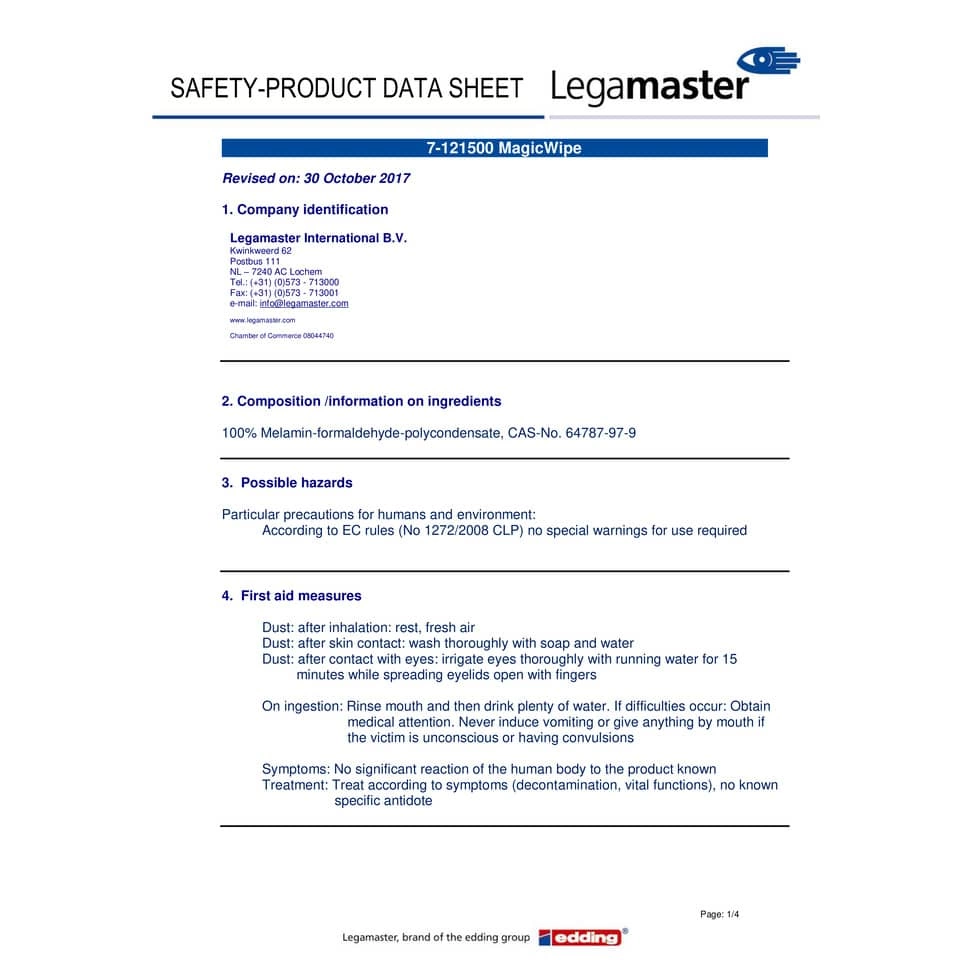 LEGAMASTER Reinigungstuch MagicWipe - 2 + 1 Trochentuch