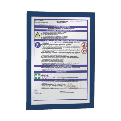 Magnetrahmen DURAFRAME® - A4, 322 x 236 mm, dunkelblau, 10er Pack