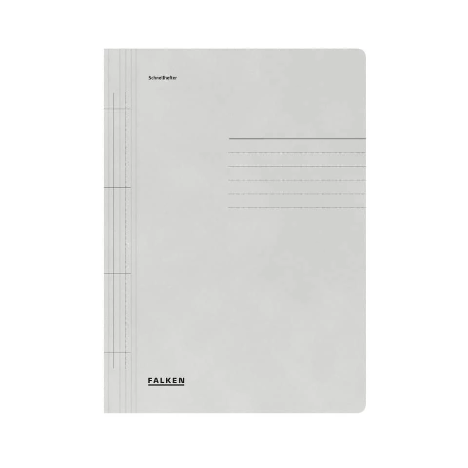 Falken Schnellhefter - A4, 250 Blatt, Manilakarton (RC), grau
