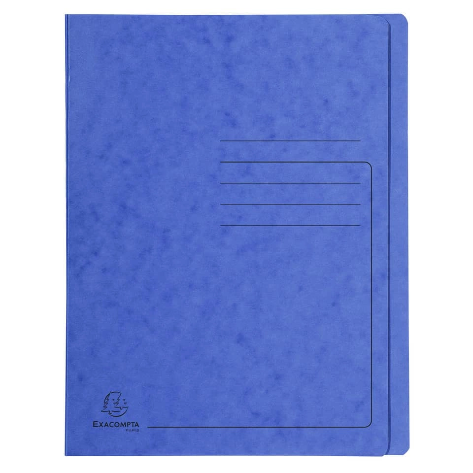 EXACOMPTA Schnellhefter - A4, 350 Blatt, Colorspan-Karton, 355 g/qm, blau
