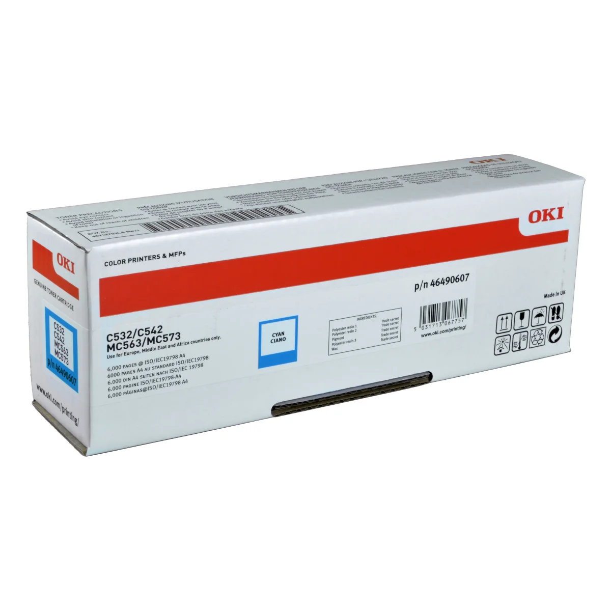 Oki Toner 46490607 cyan