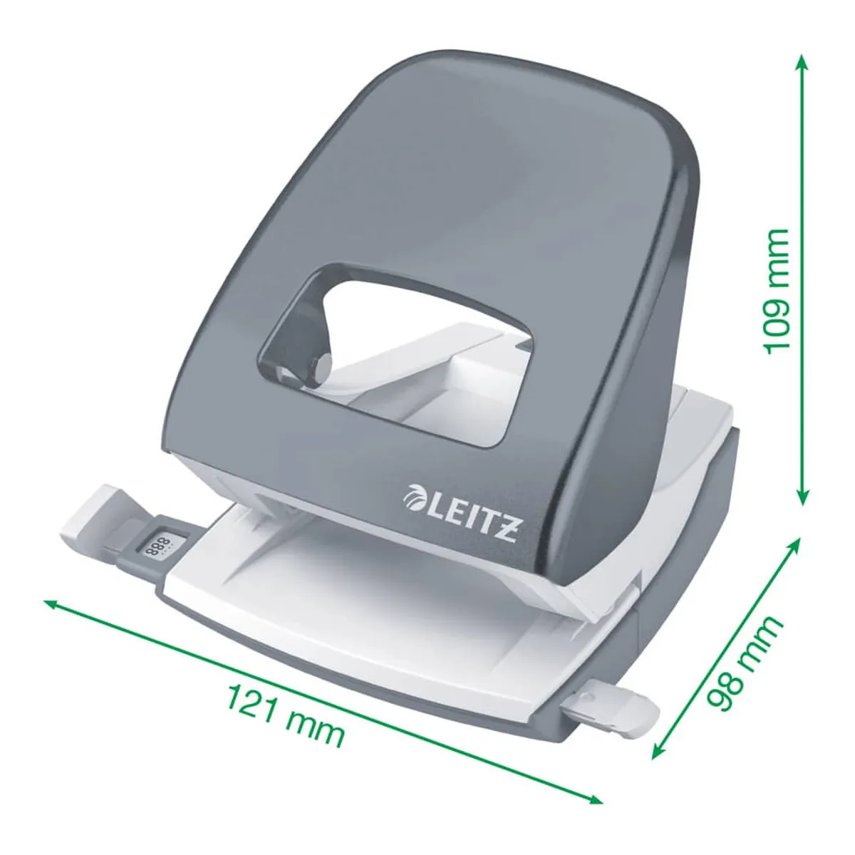 Leitz Bürolocher NeXXt - 30 Blatt, grün metallic