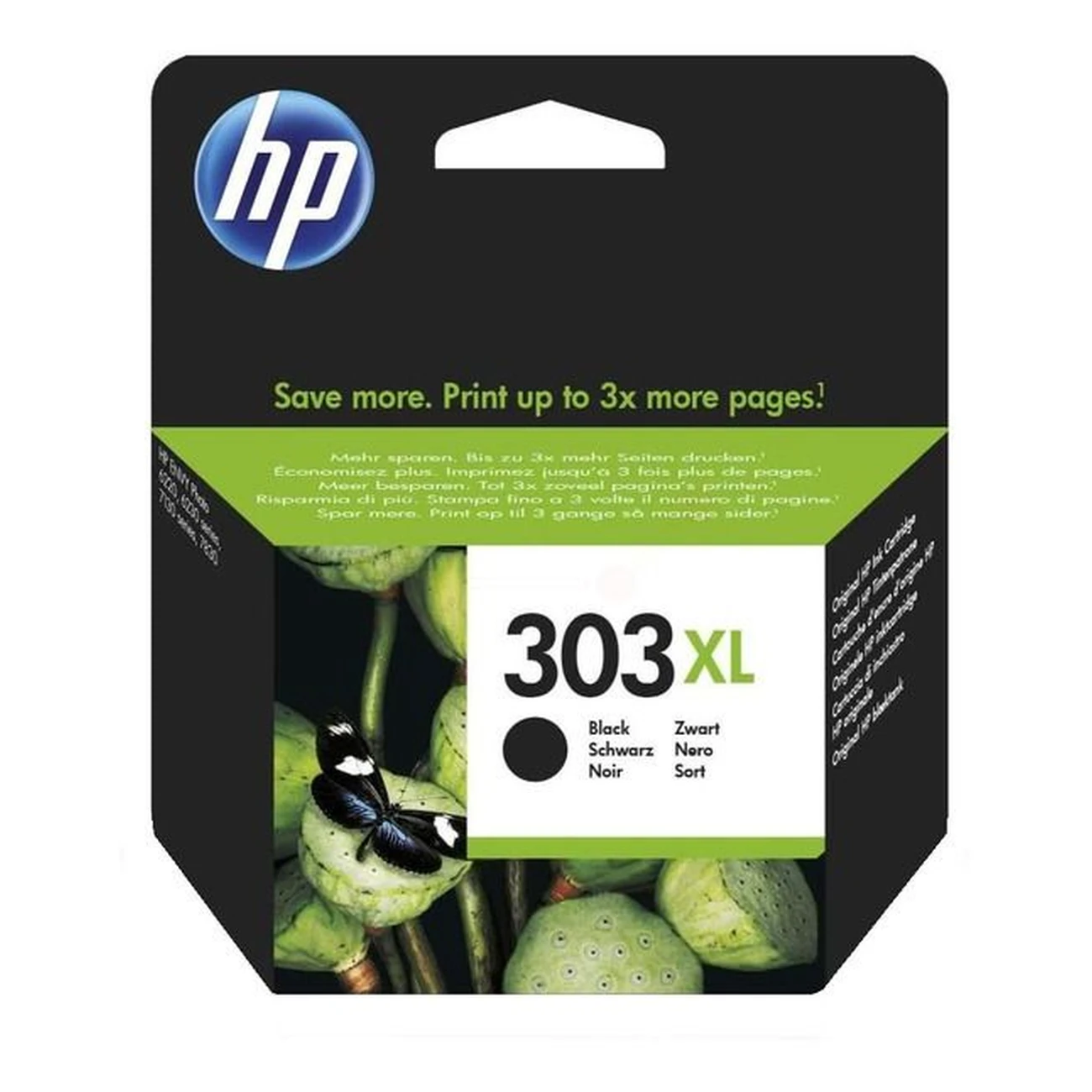 Druckerpatrone HP 303XL schwarz 12 ml | 600 Seiten (T6N04AE)