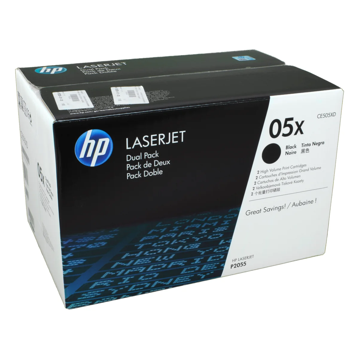 HP 05XD Toner Doppelpack schwarz 6.500 Seiten (CE505XD)