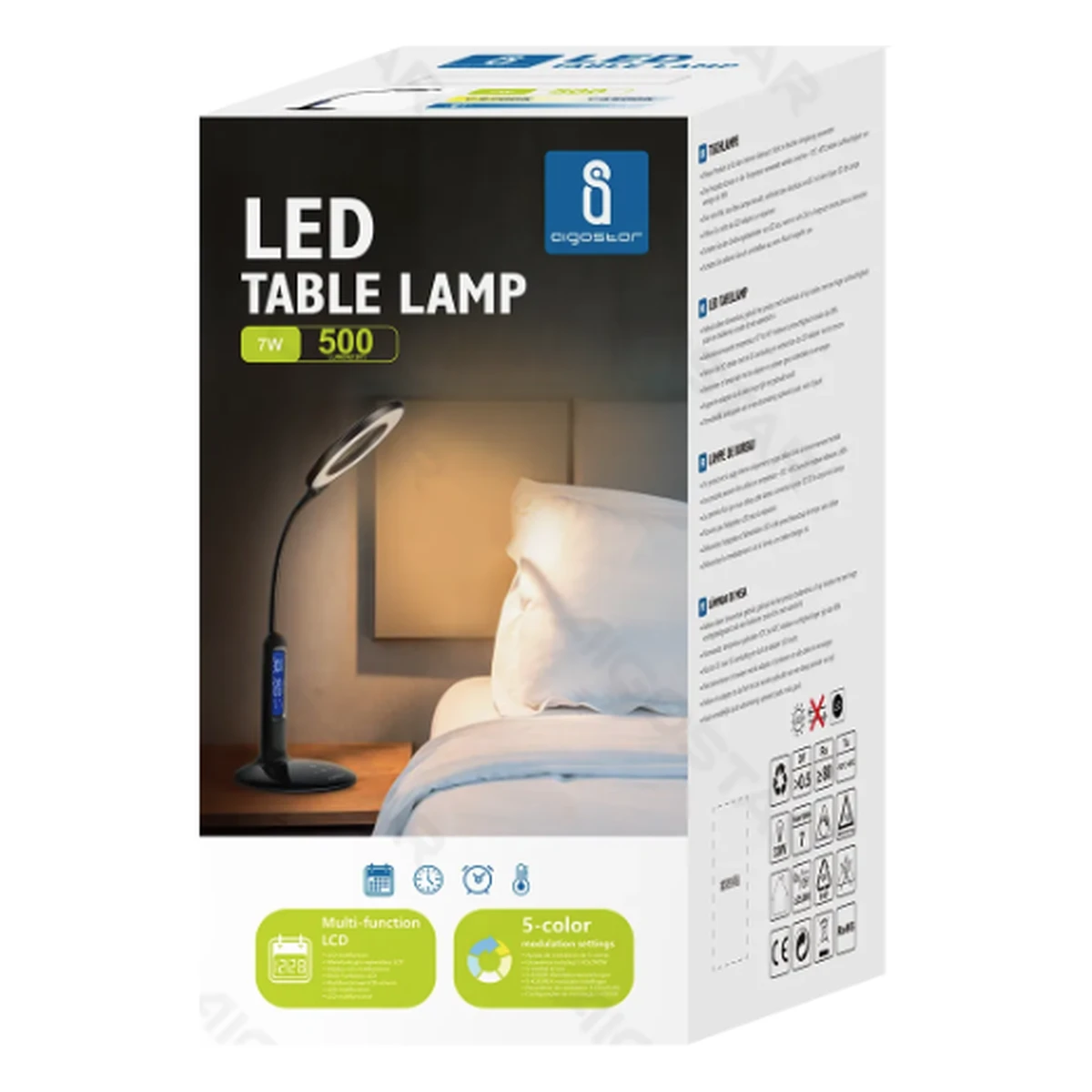 Aigostar LED Schreibtischlampe schwarz 7W