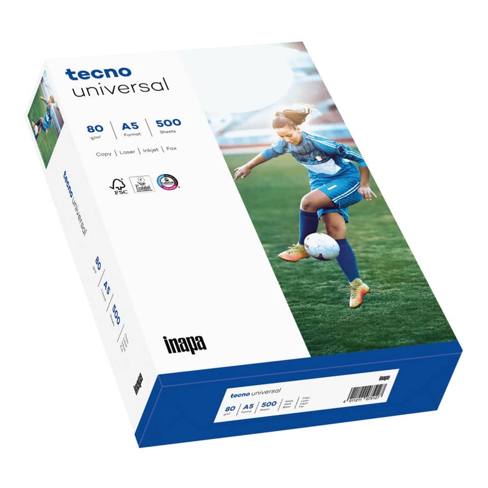 tecno Kopierpapier ® universal - A5, 80 g/qm, weiß, 500 Blatt