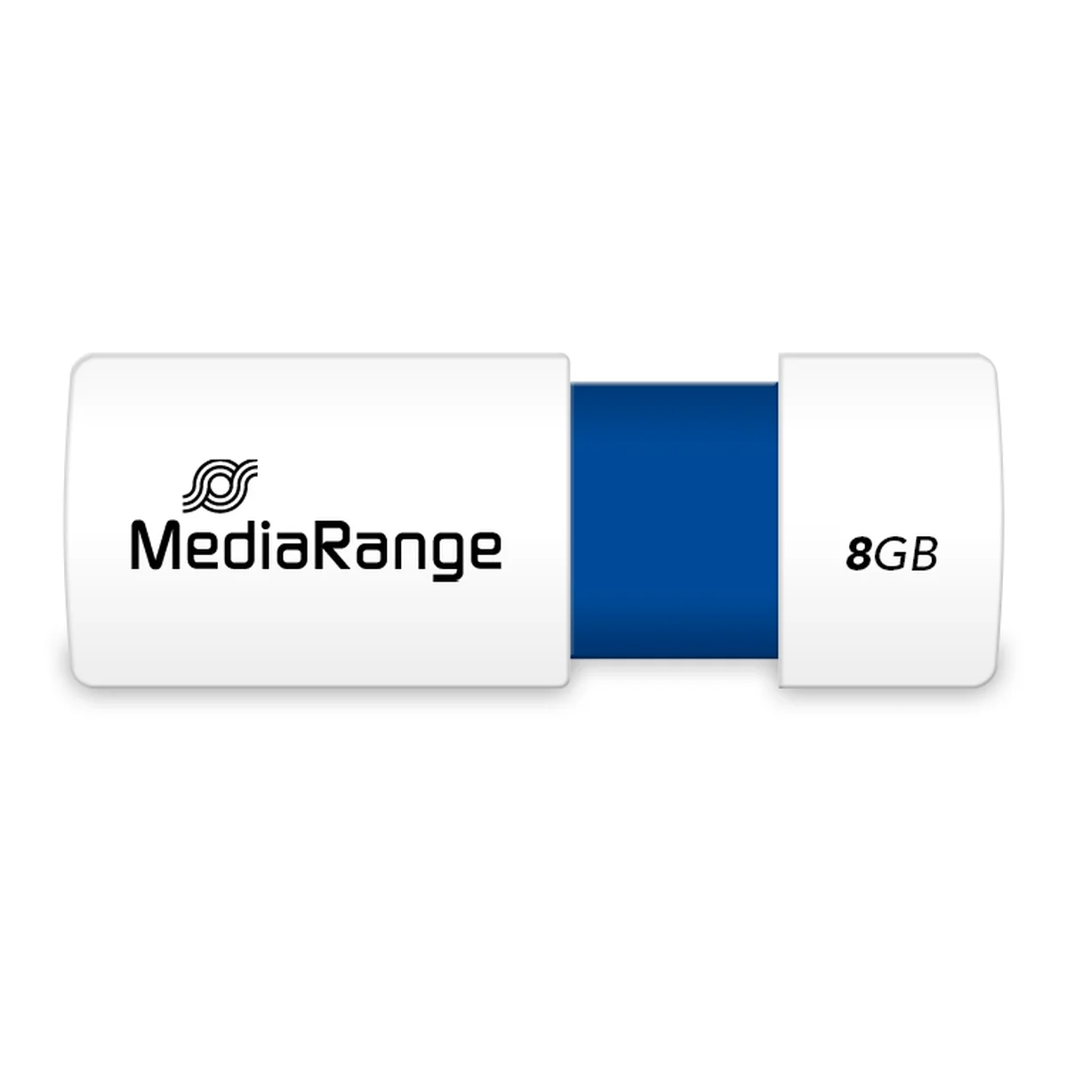 MediaRange USB-Speicherstick blau 8GB | mit Schiebemechanismus