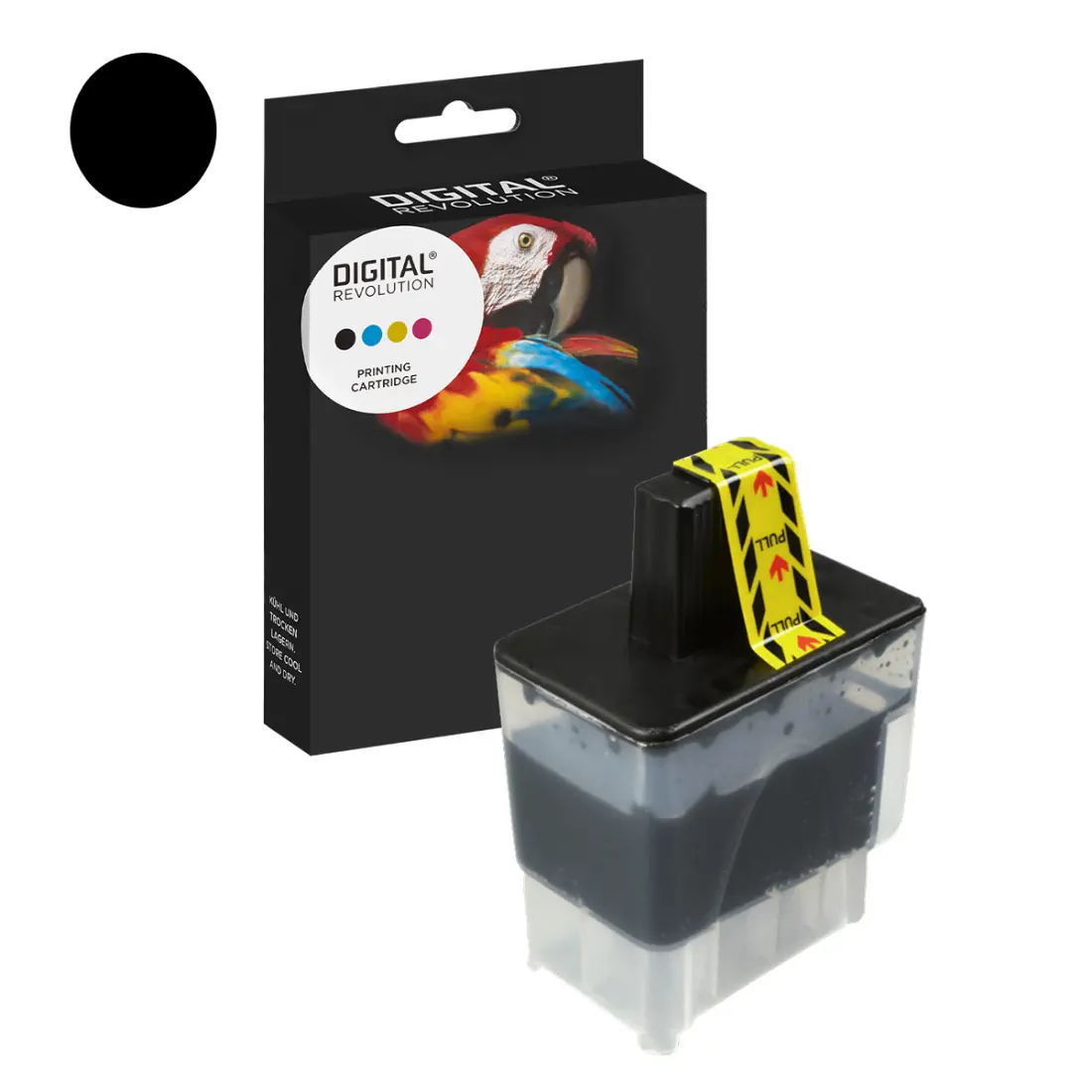 Brother LC-900 BK, LC-47 BK - alternative Patrone 'schwarz' 25,6 ml - Digital Revolution